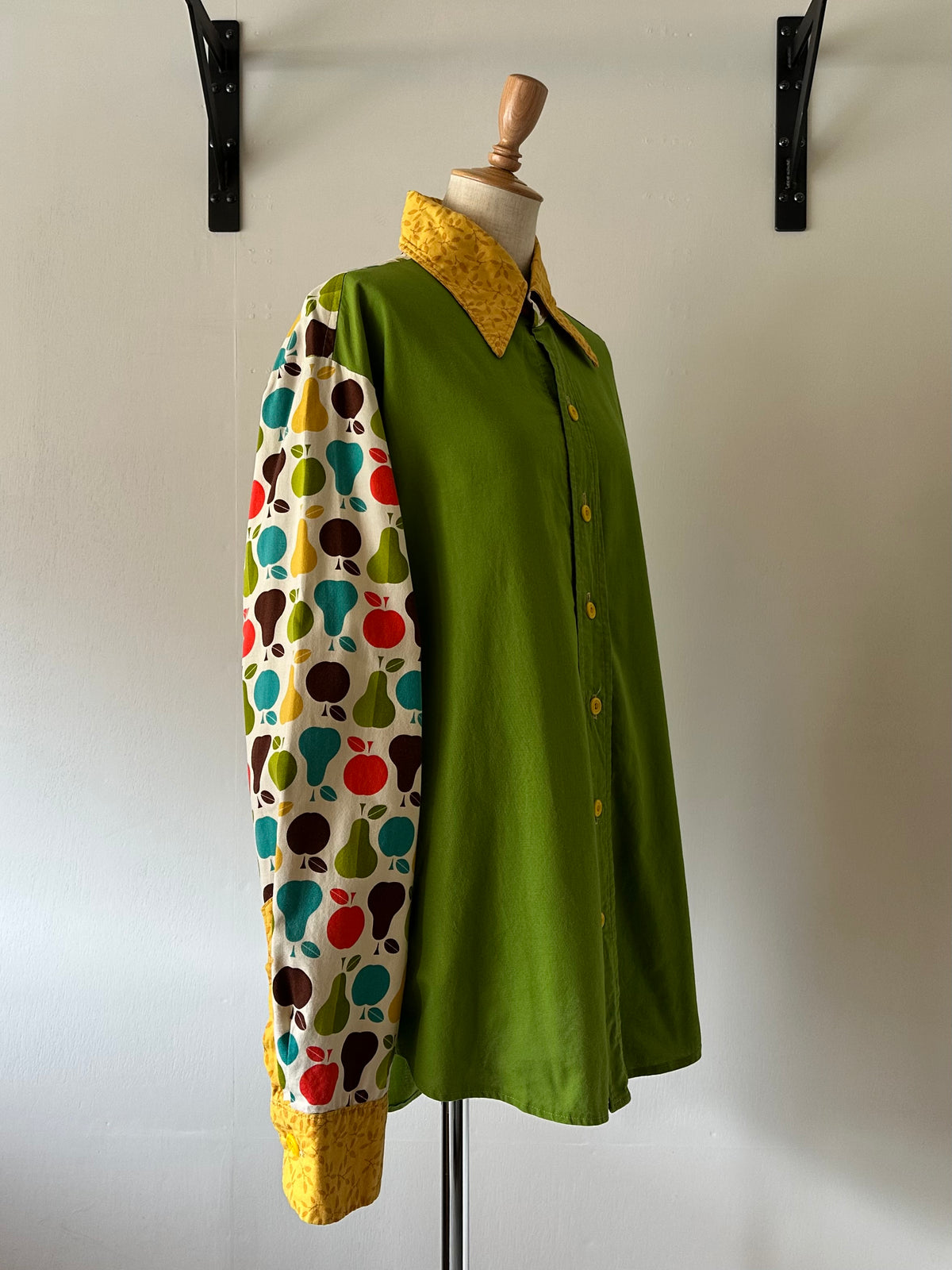 fruit leaves pattern shirt