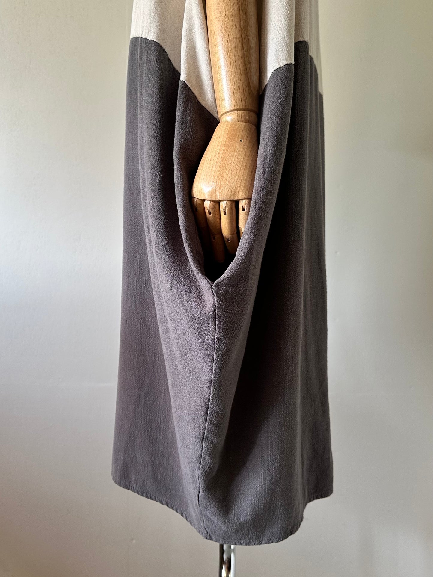 bicolor tunic dress