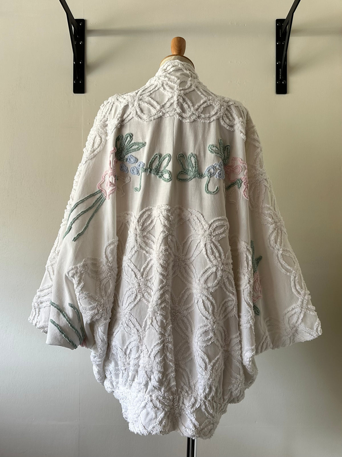 dolman sleeve chenille jacket