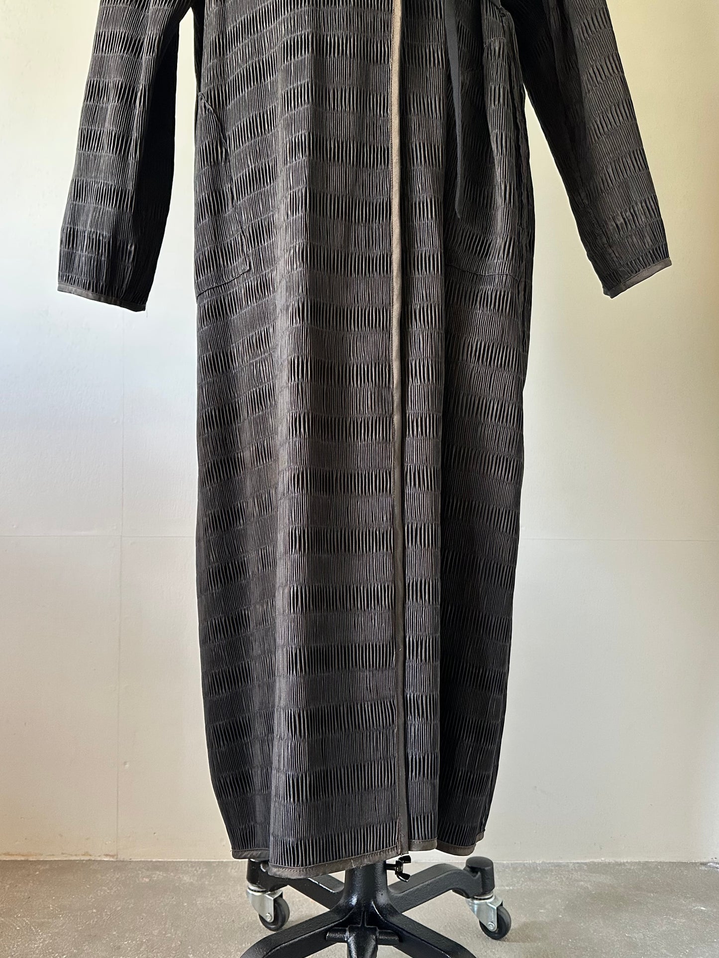 reversible pleats coat