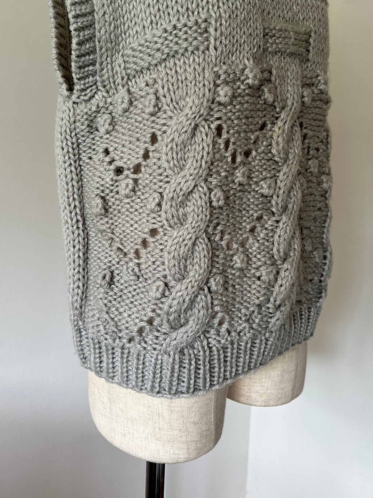 lacy knit vest
