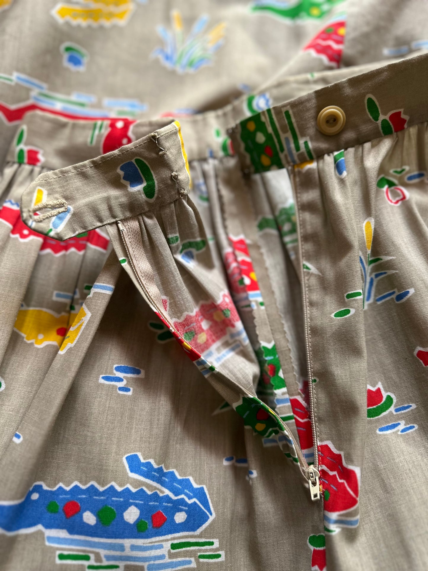 crocodile pattern skirt