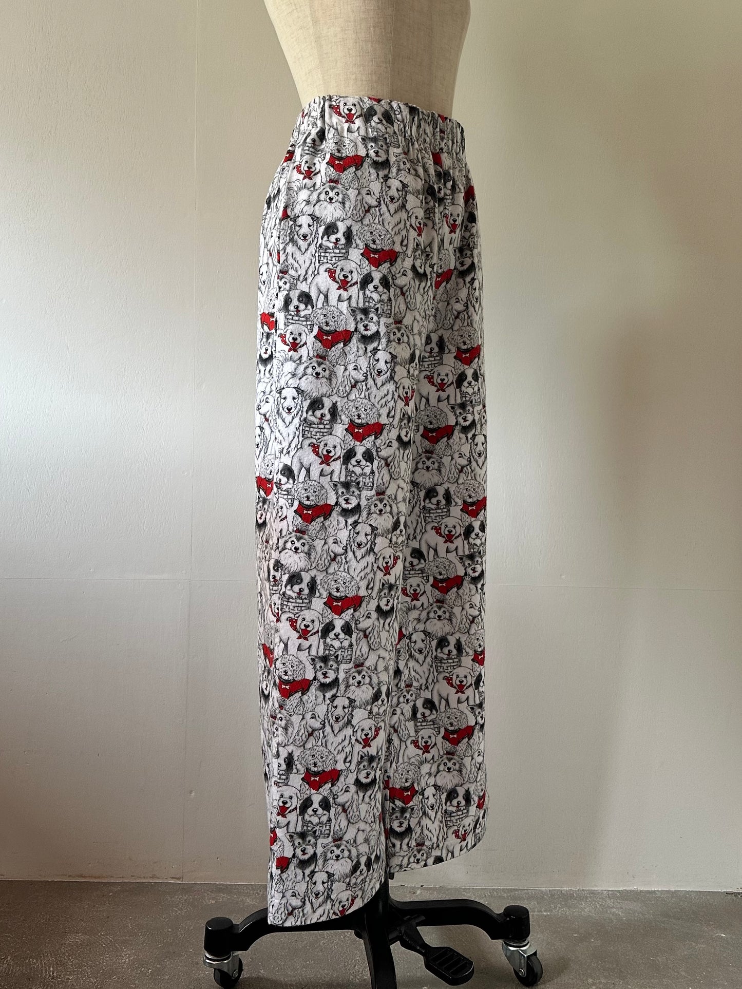 dog pattern pants
