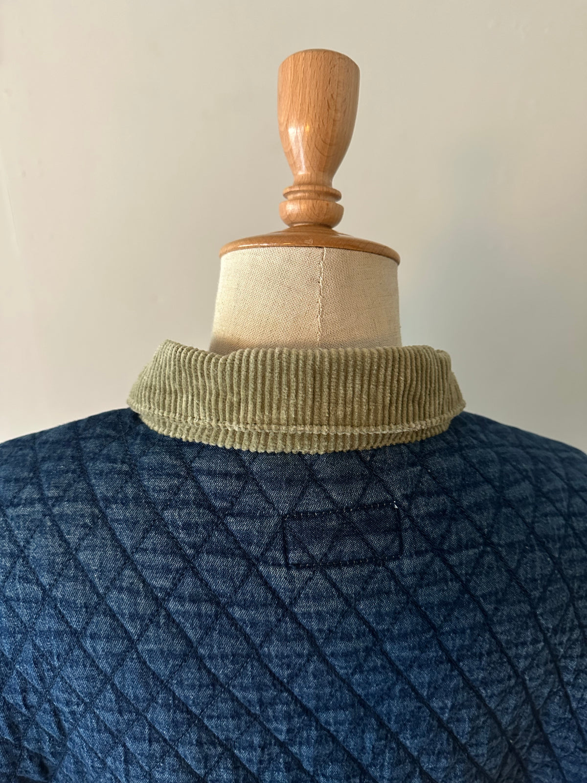 denim quilting jacket