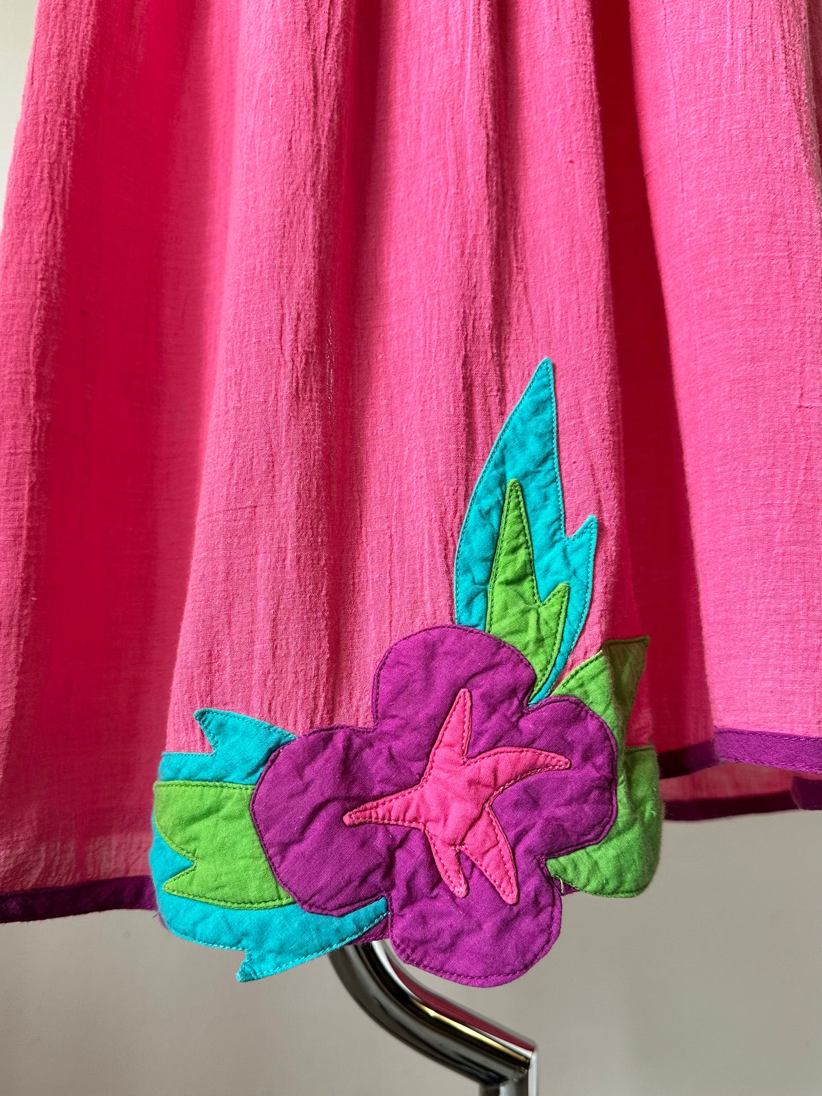flower appliqué two-piece(set)