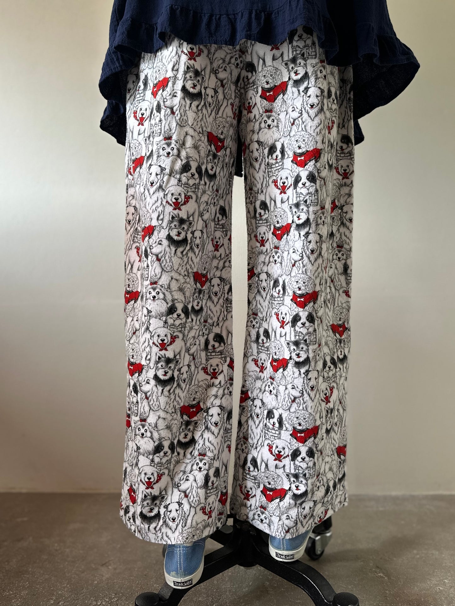 dog pattern pants