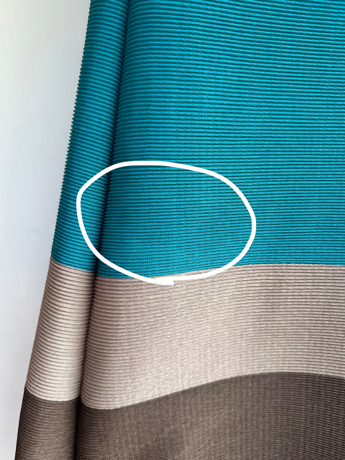 color block pleats dress