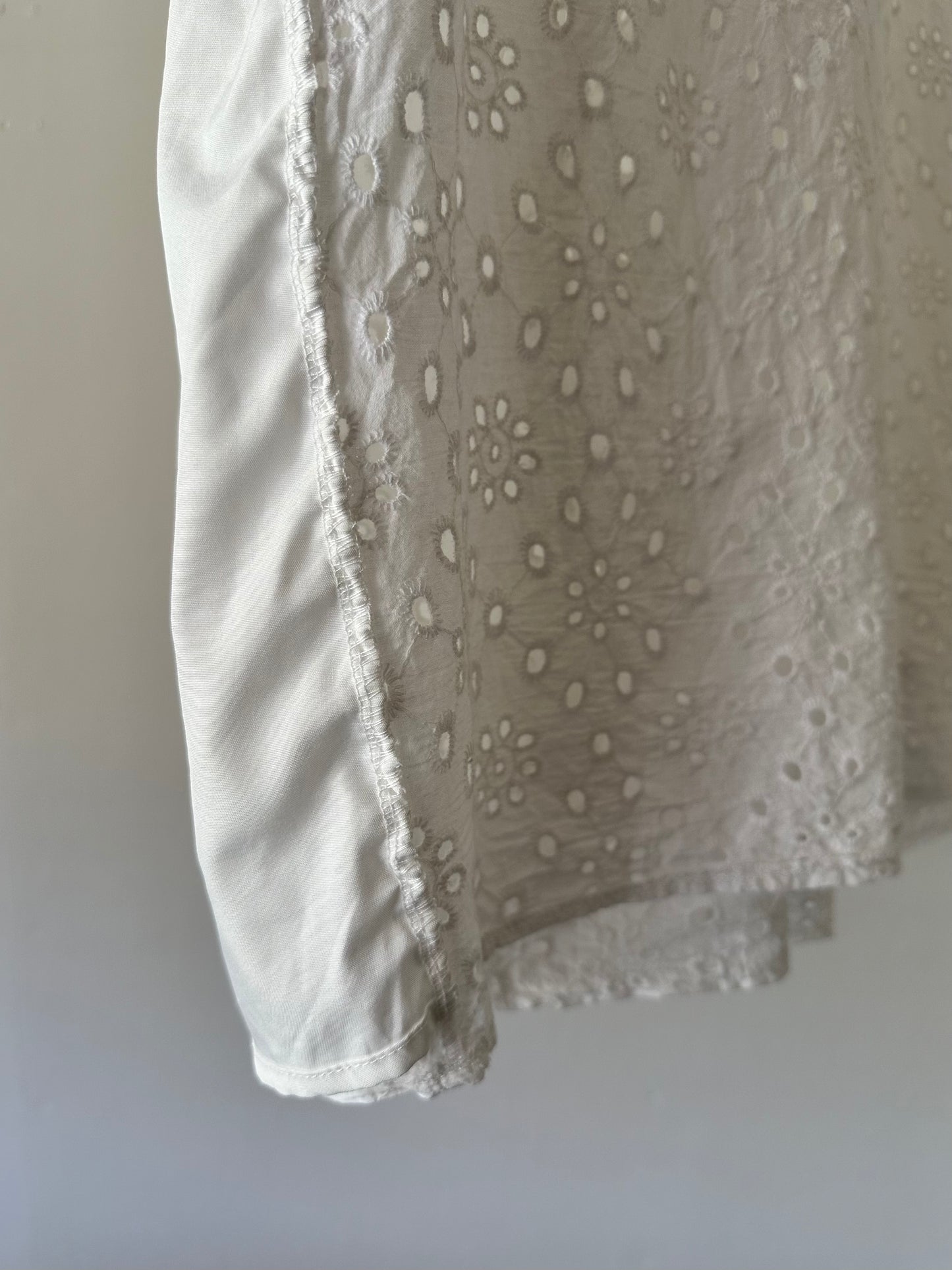 eyelet lace blouse