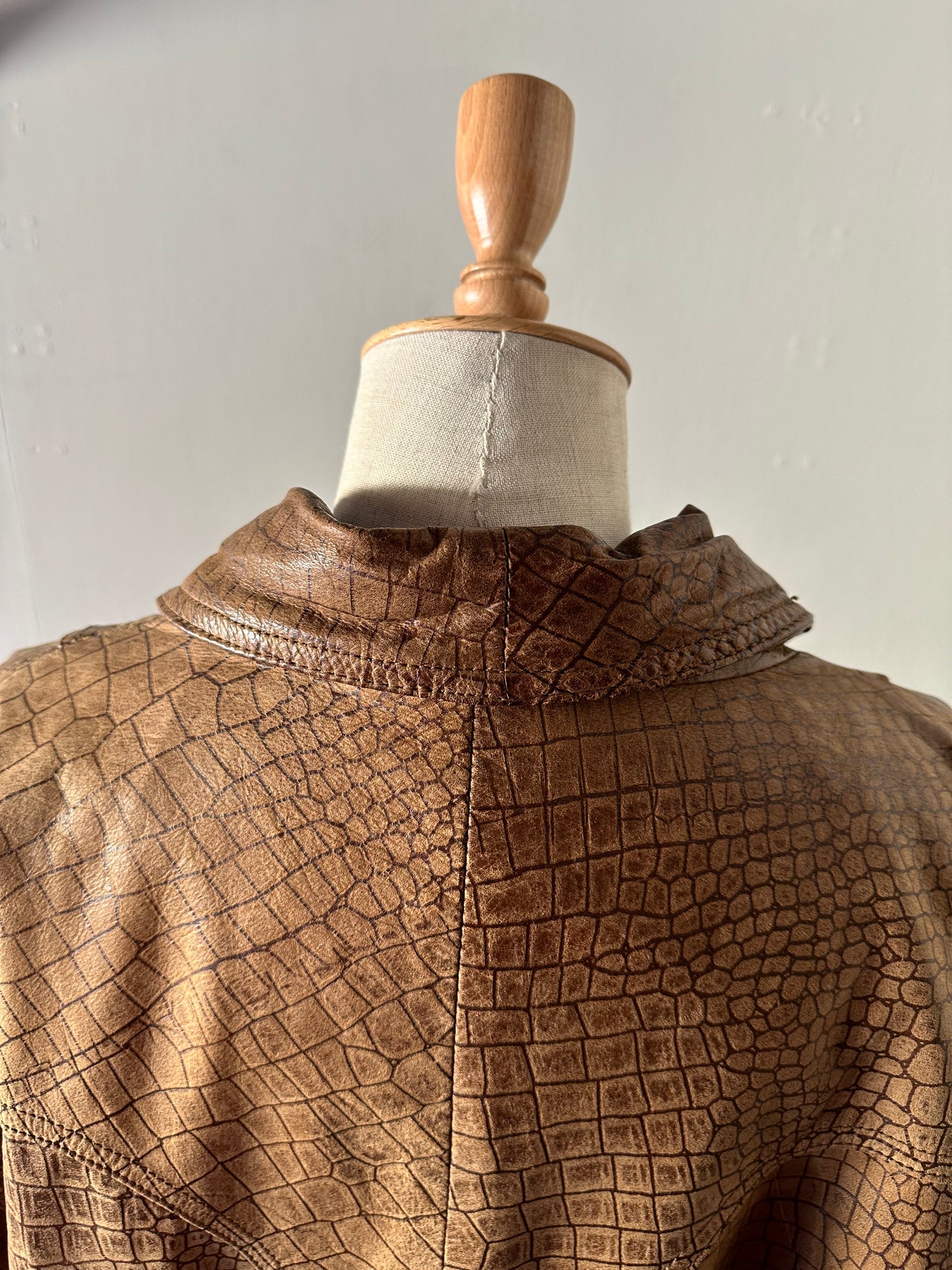 dolman sleeve leather jacket