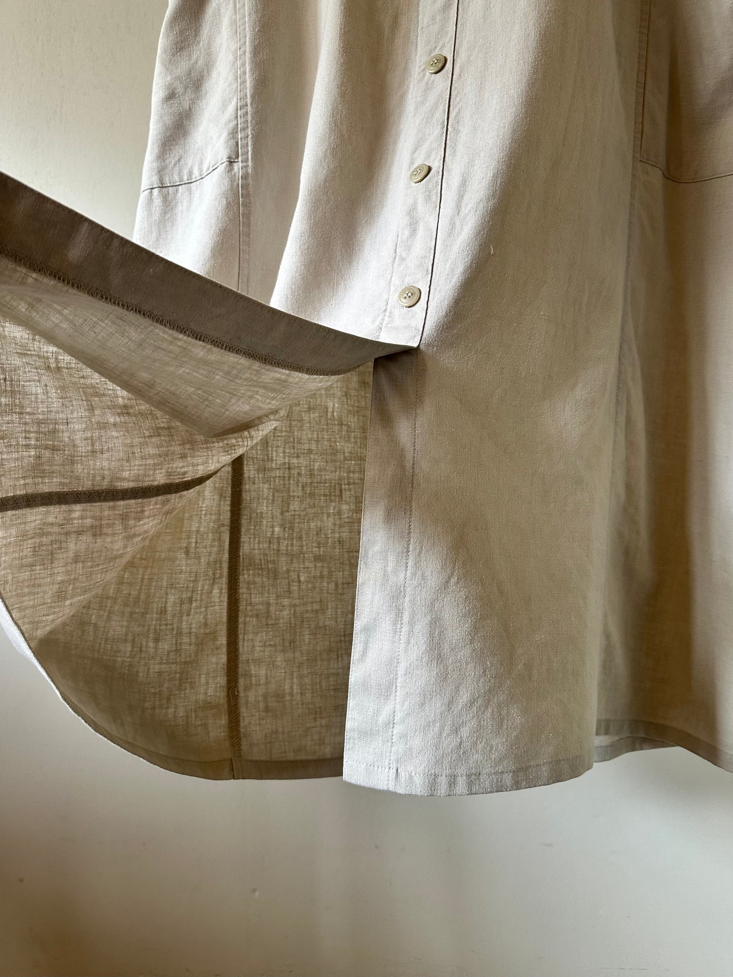 cotton linen sleeveless dress
