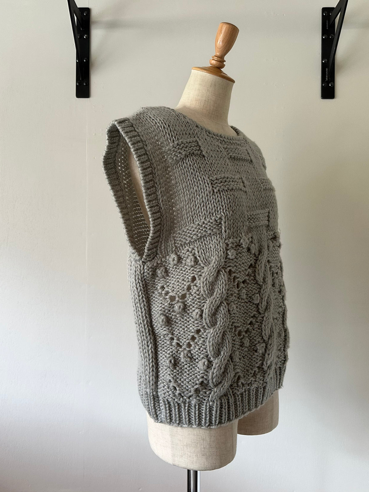 lacy knit vest