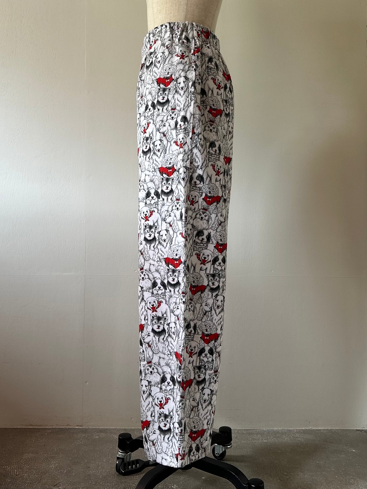 dog pattern pants