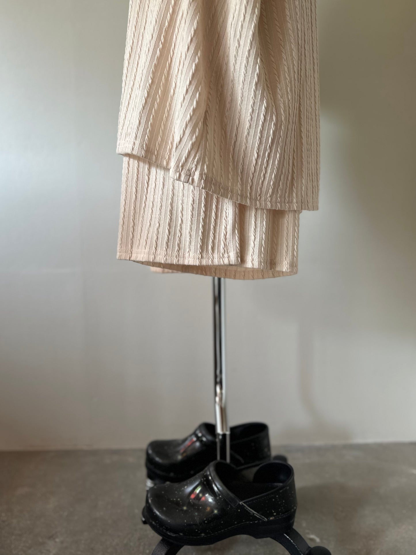 cable pattern two-piece(set)