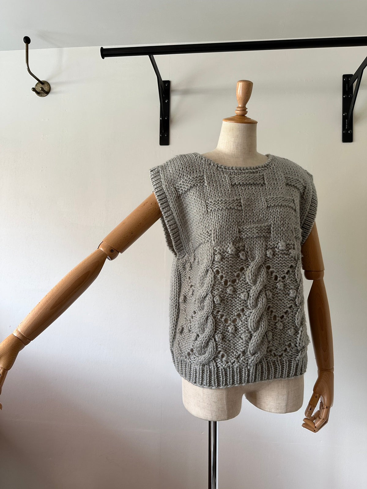 lacy knit vest