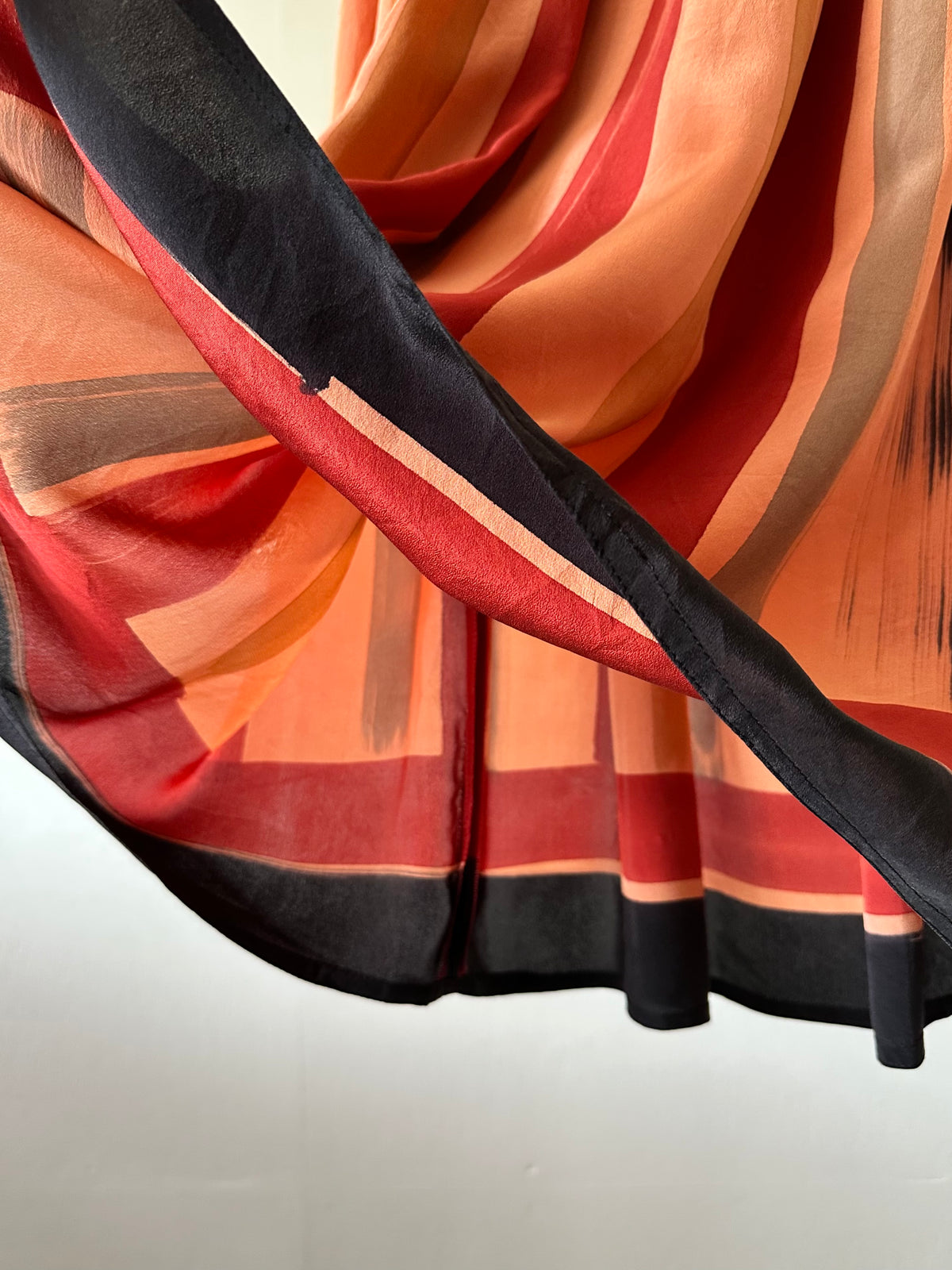 mulch stripe silk skirt