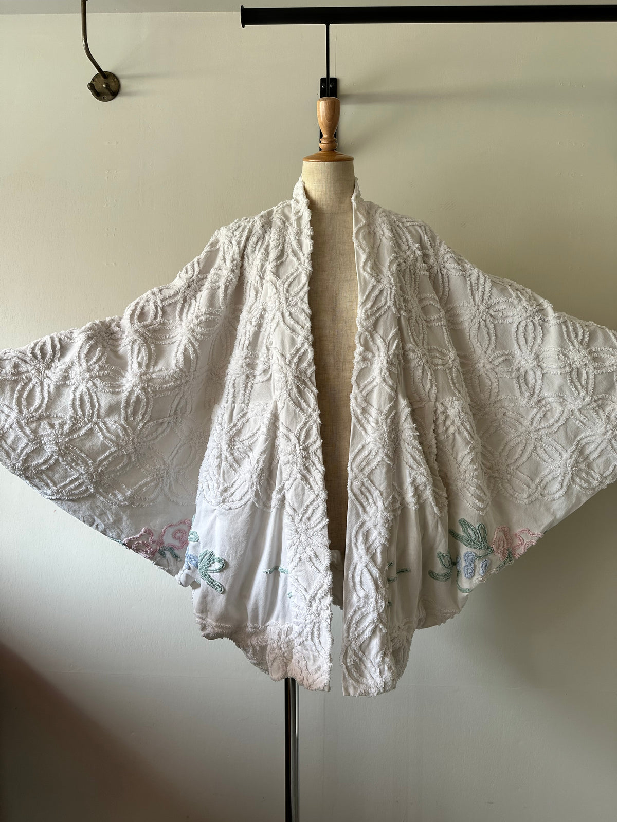 dolman sleeve chenille jacket