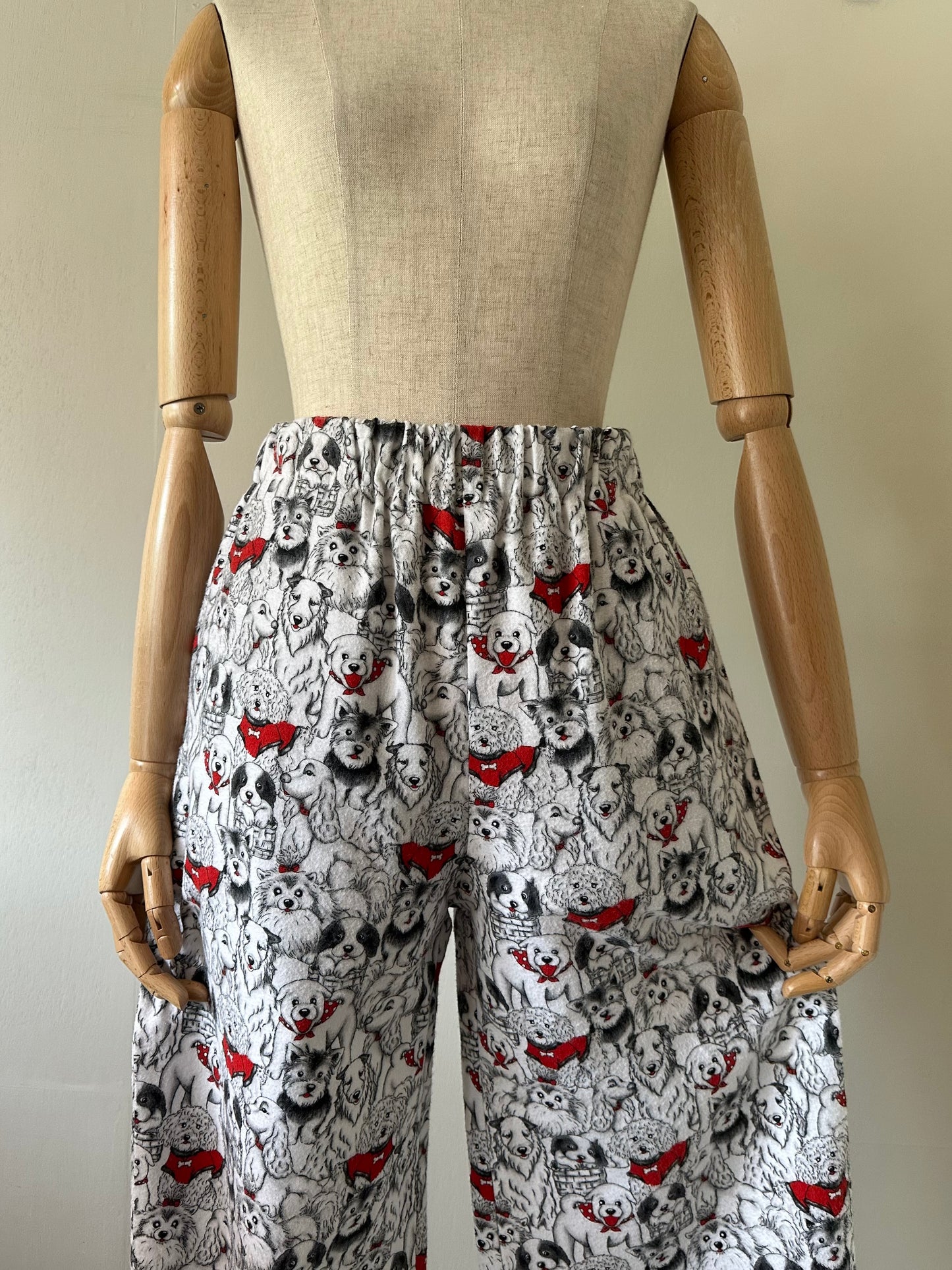 dog pattern pants