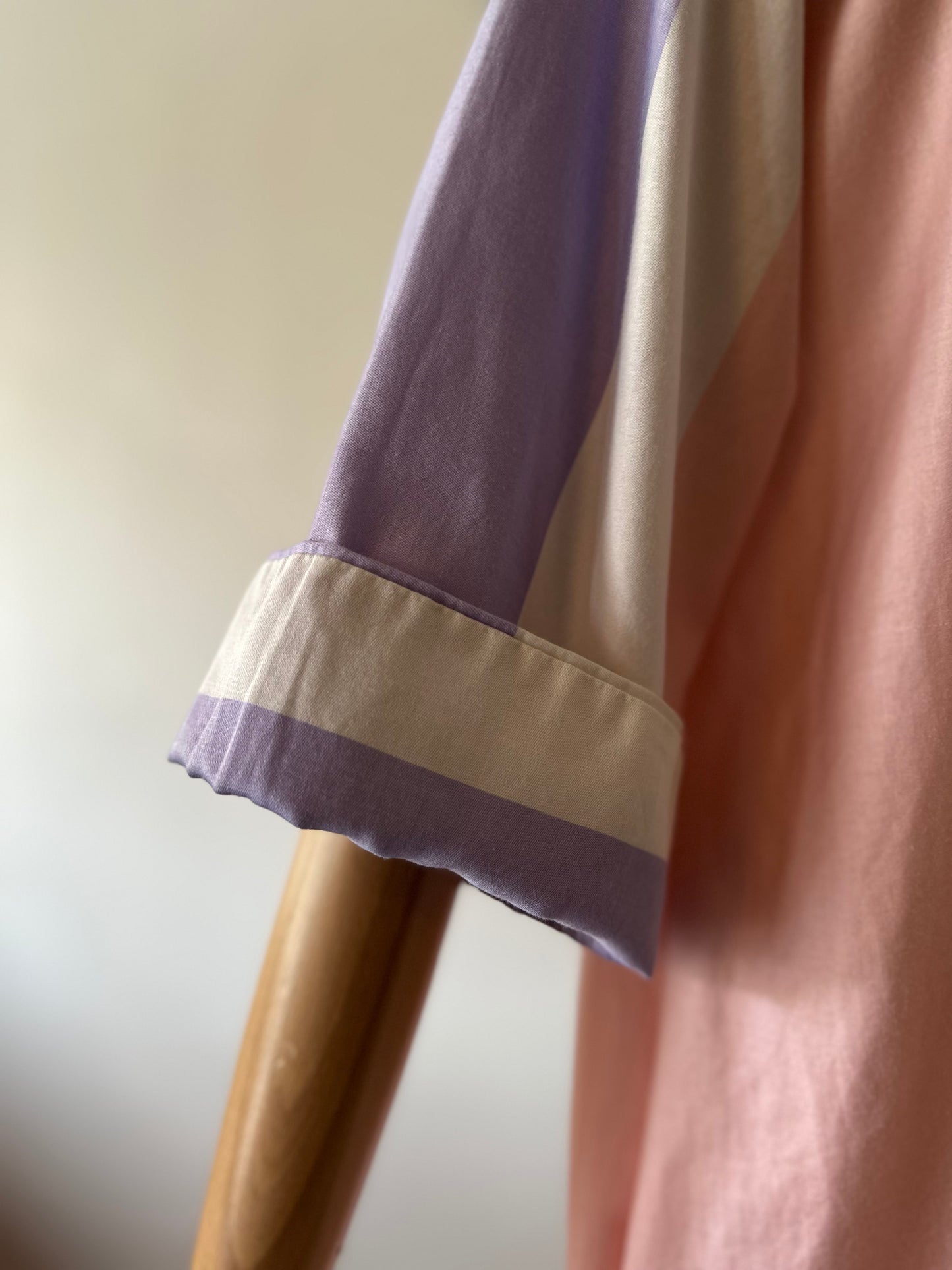 multi stripe shirt dress