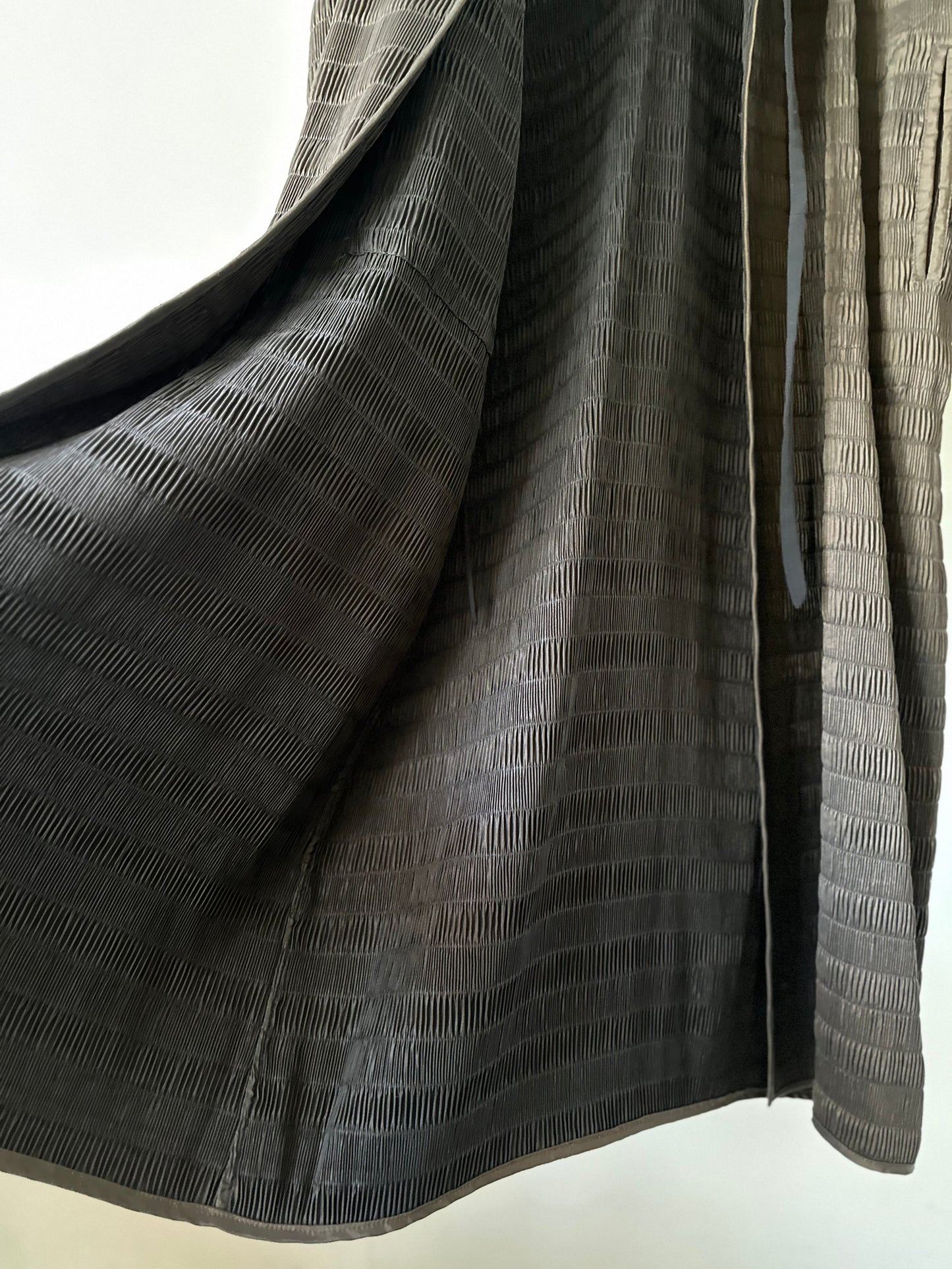 reversible pleats coat