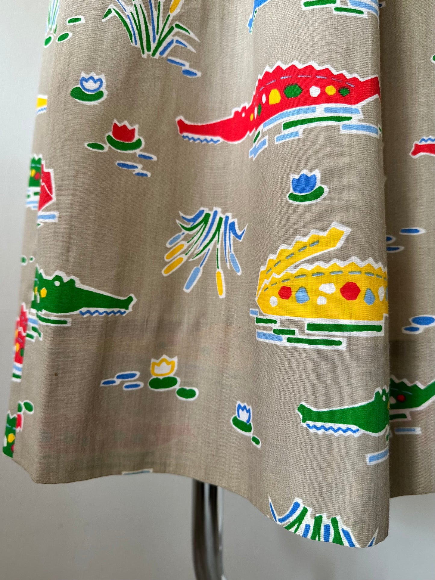 crocodile pattern skirt
