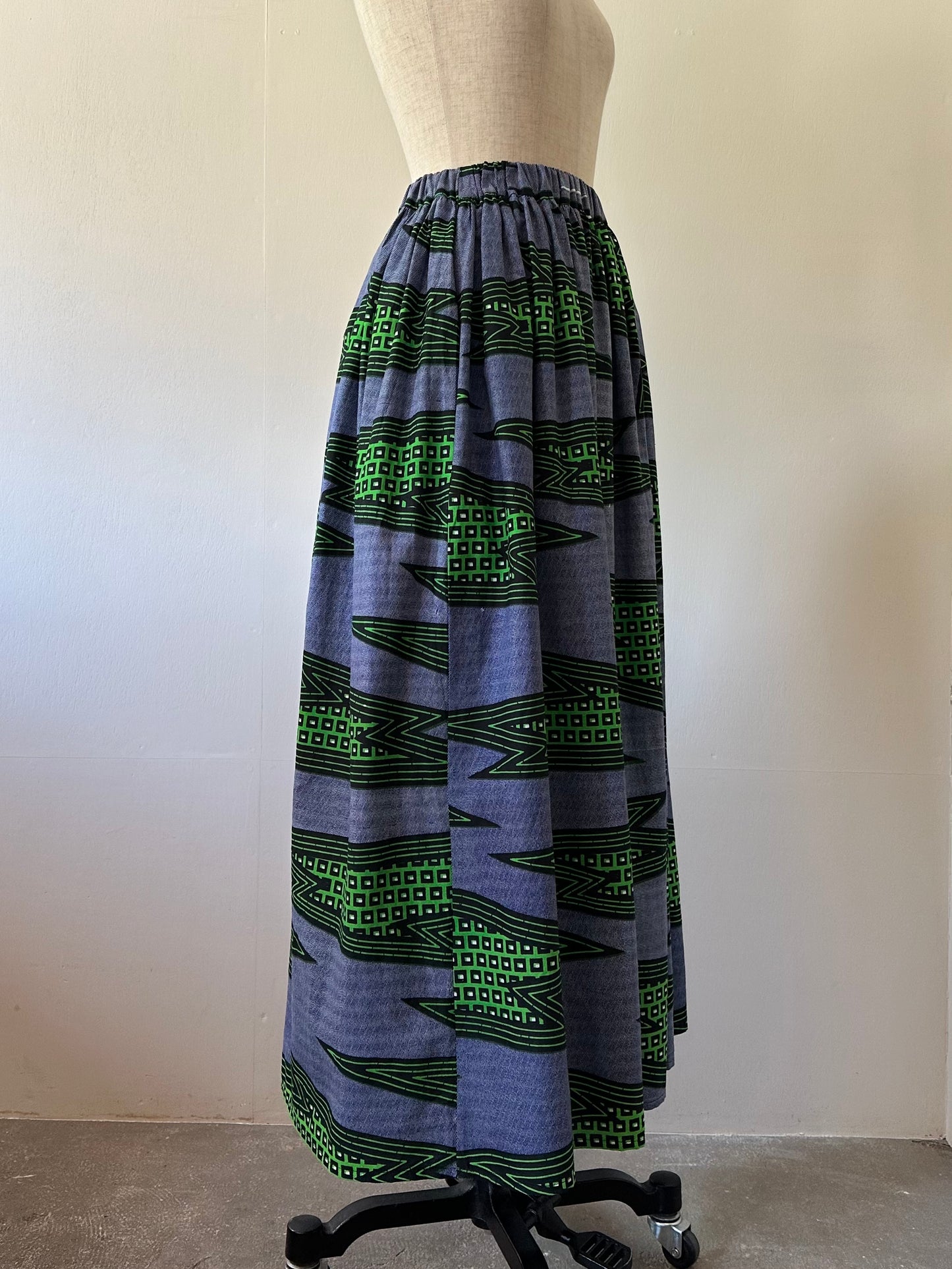 African print skirt