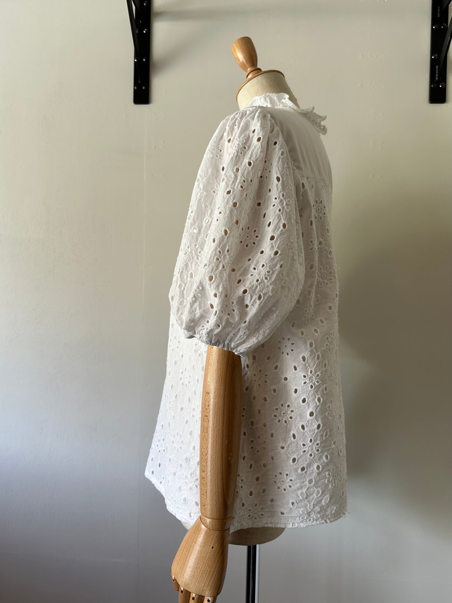 eyelet lace blouse