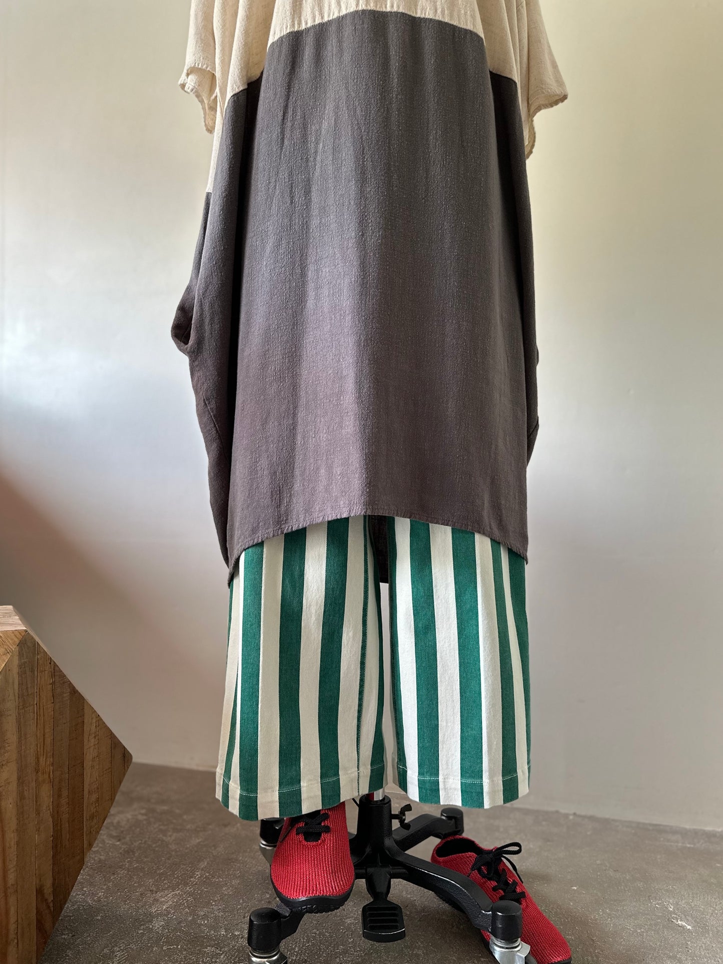 bicolor tunic dress