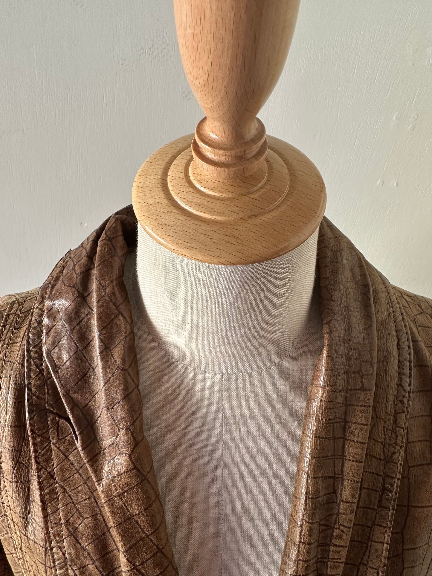 dolman sleeve leather jacket
