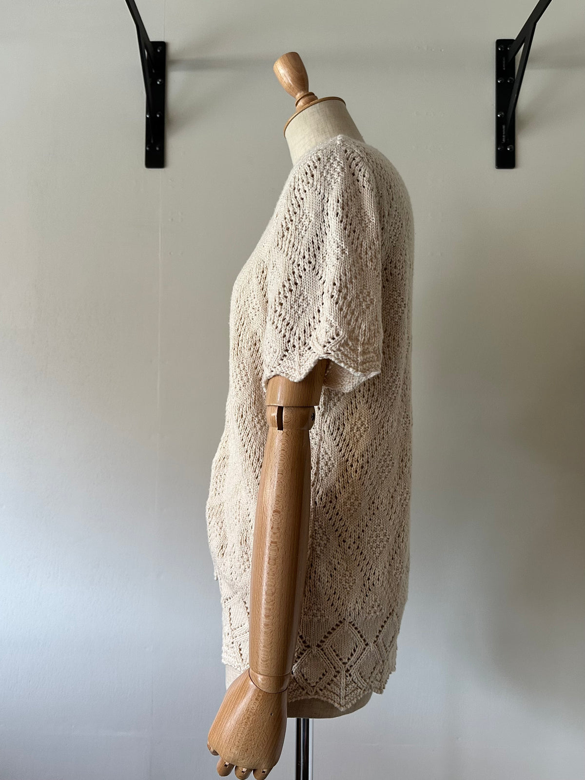 short sleeve knit cardigan