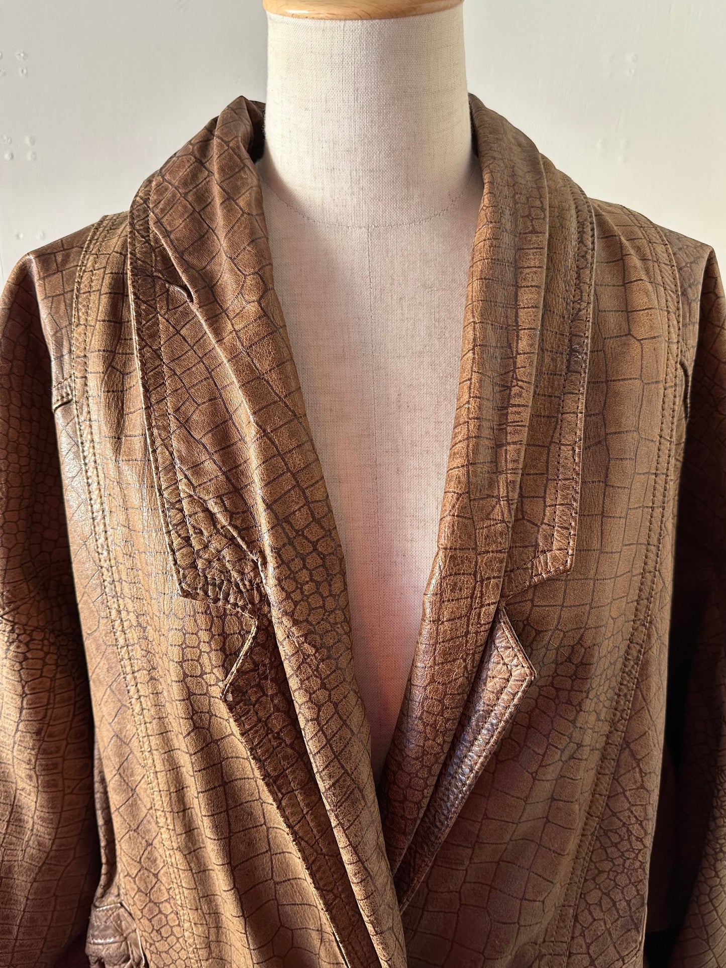 dolman sleeve leather jacket