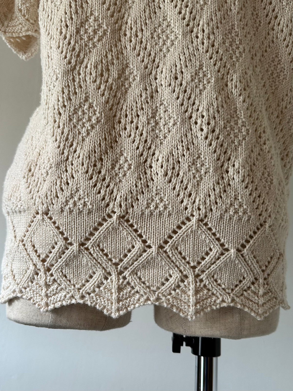 short sleeve knit cardigan