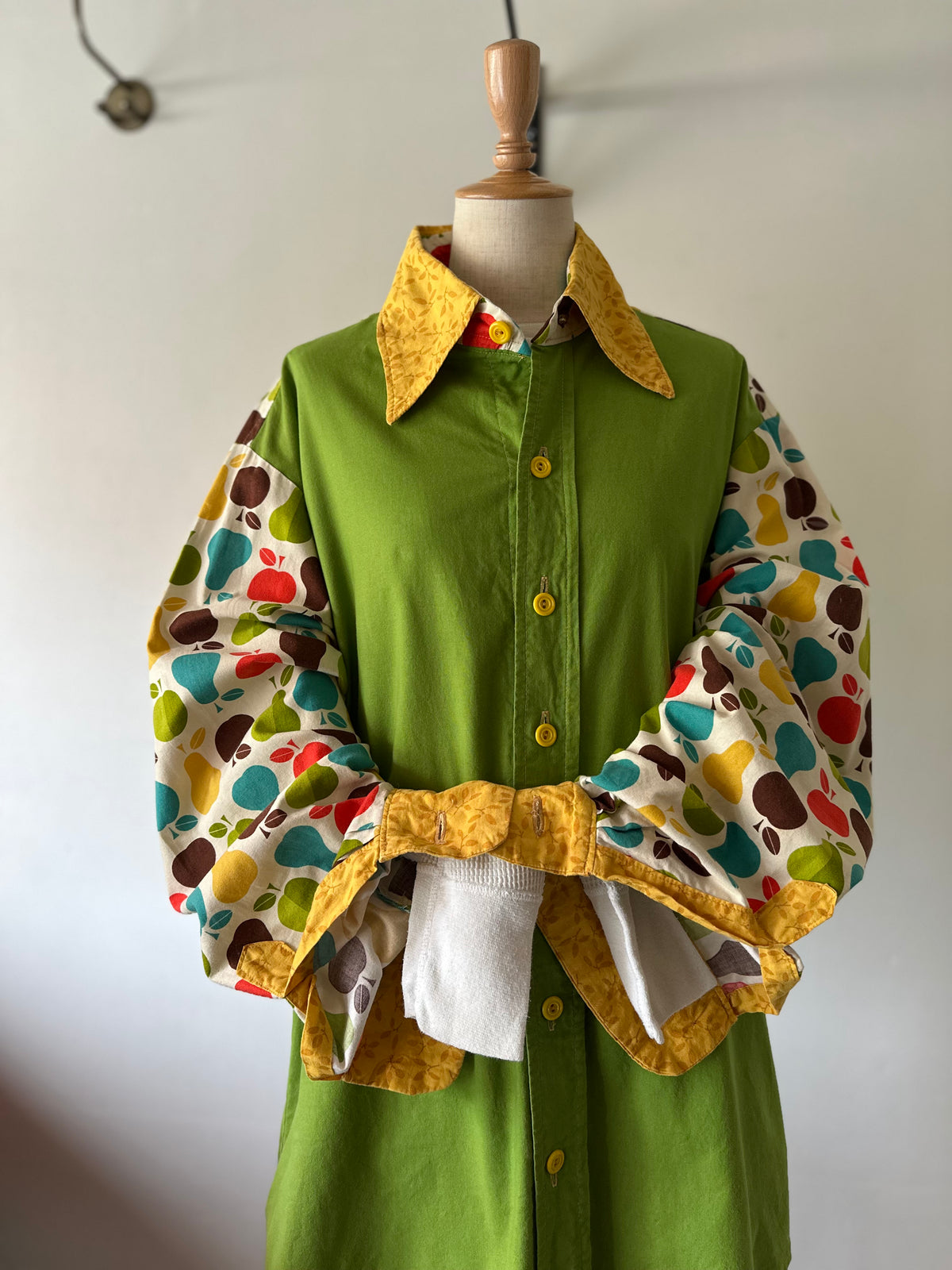 fruit leaves pattern shirt