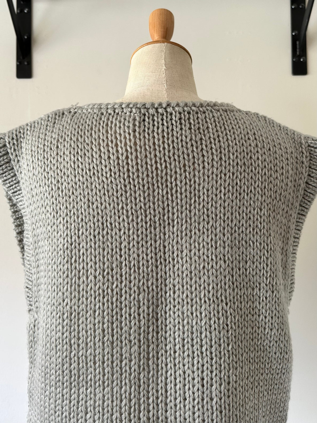 lacy knit vest