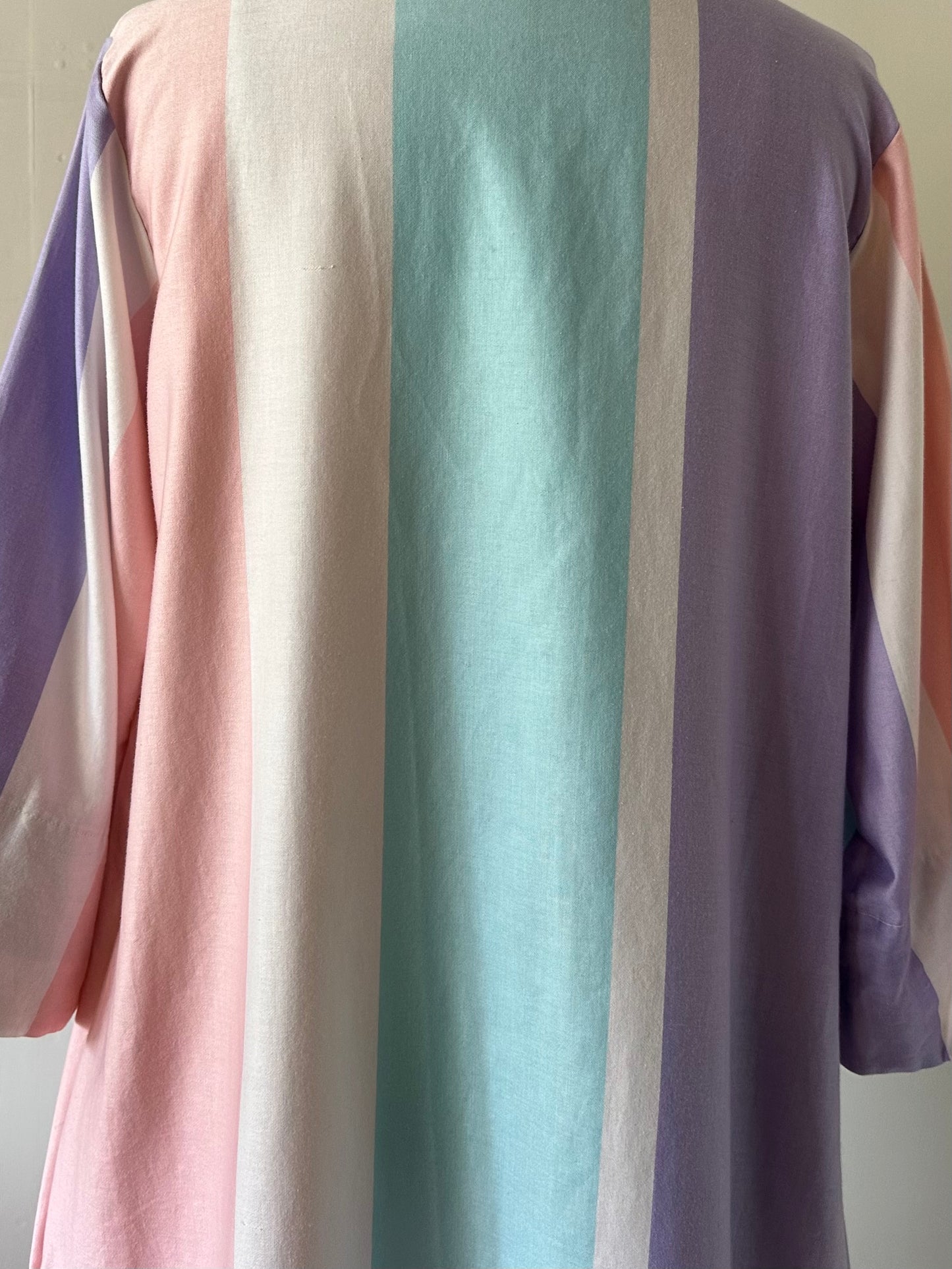 multi stripe shirt dress