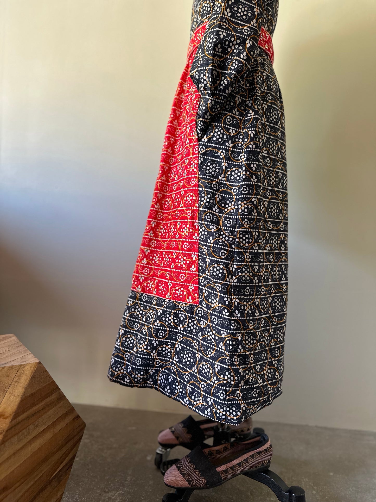 60s rhinestone layered design dress