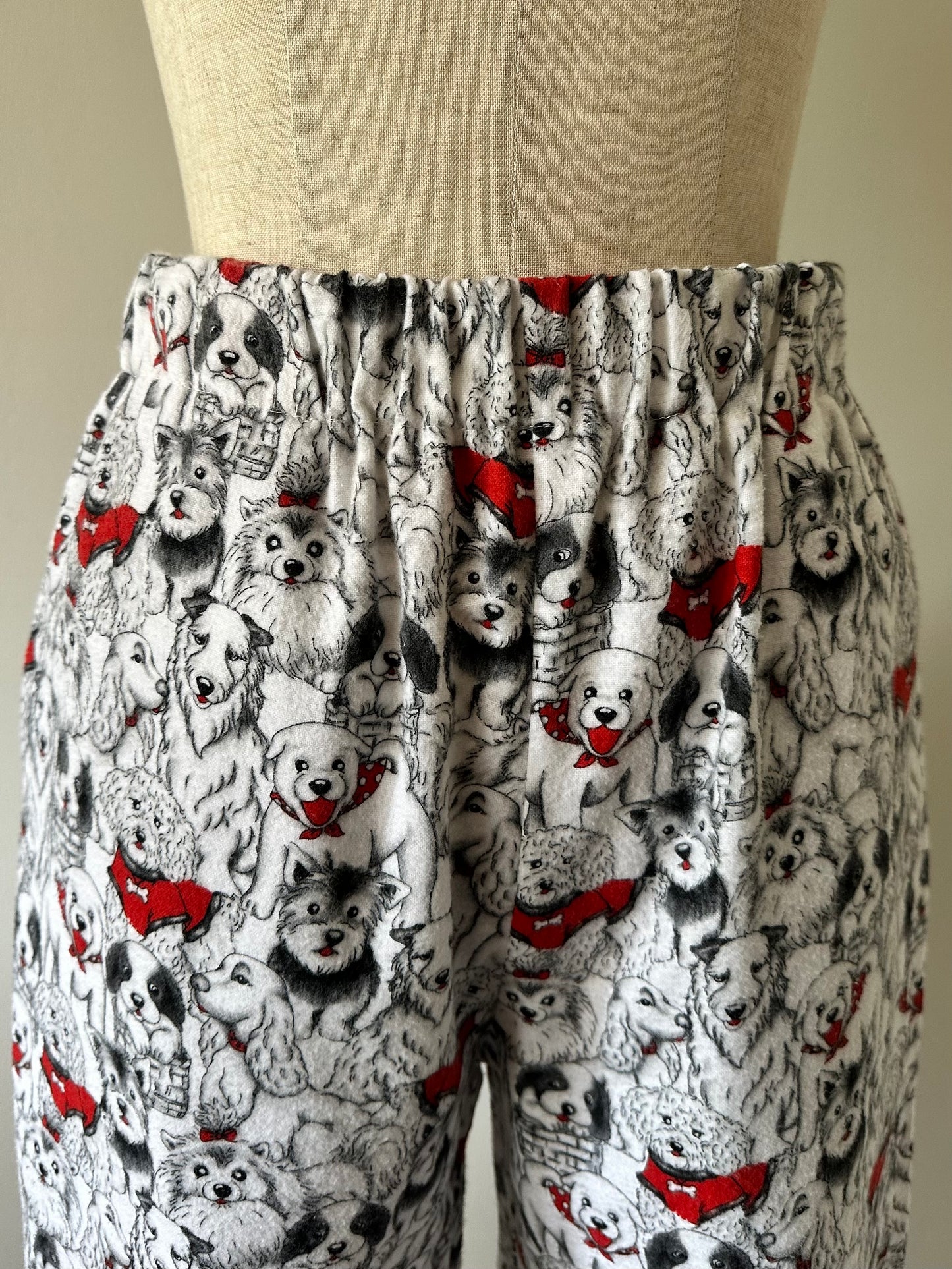 dog pattern pants