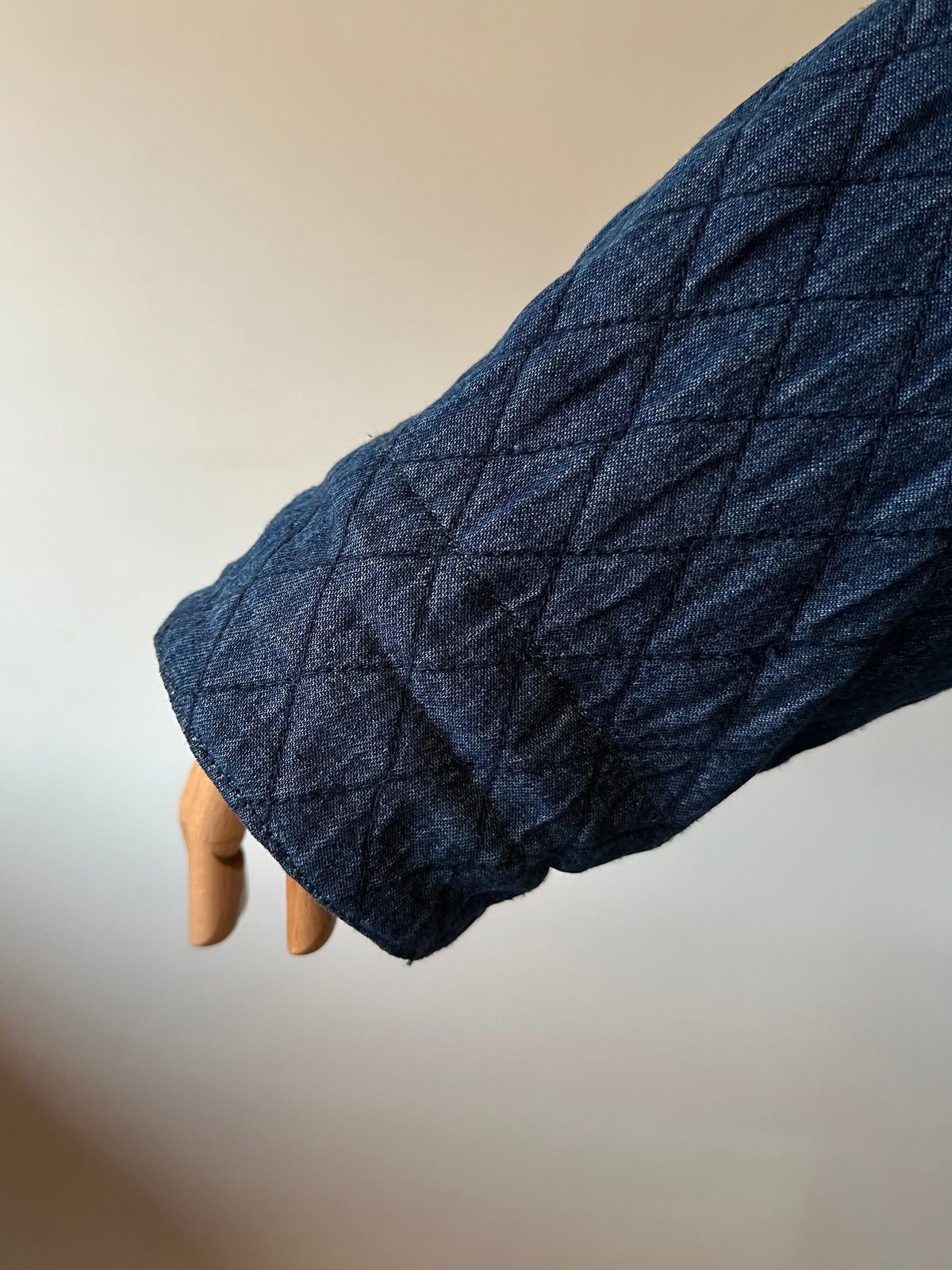denim quilting jacket
