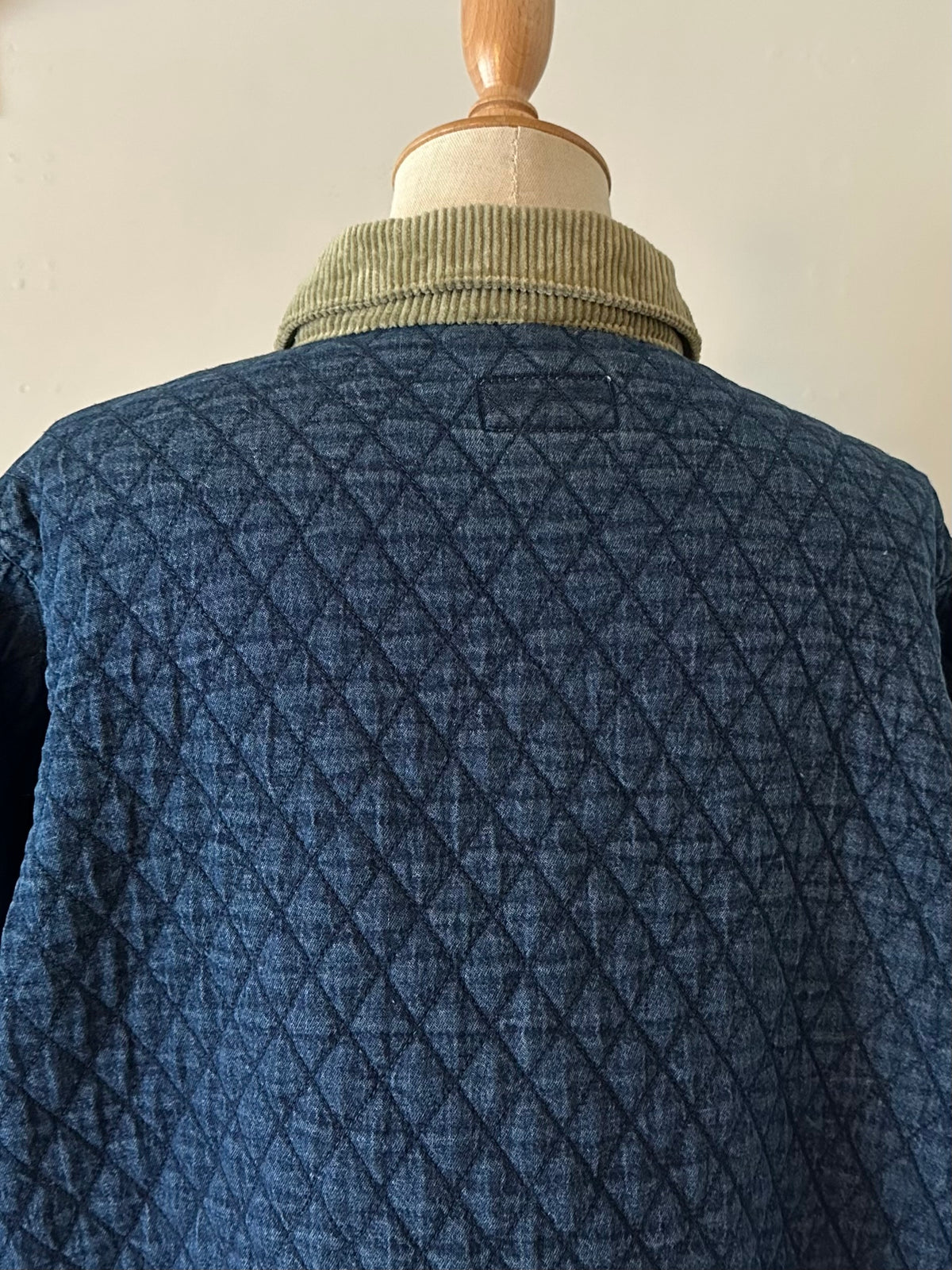 denim quilting jacket