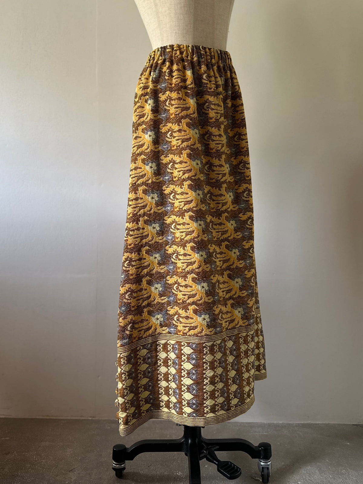 woven maxi skirt