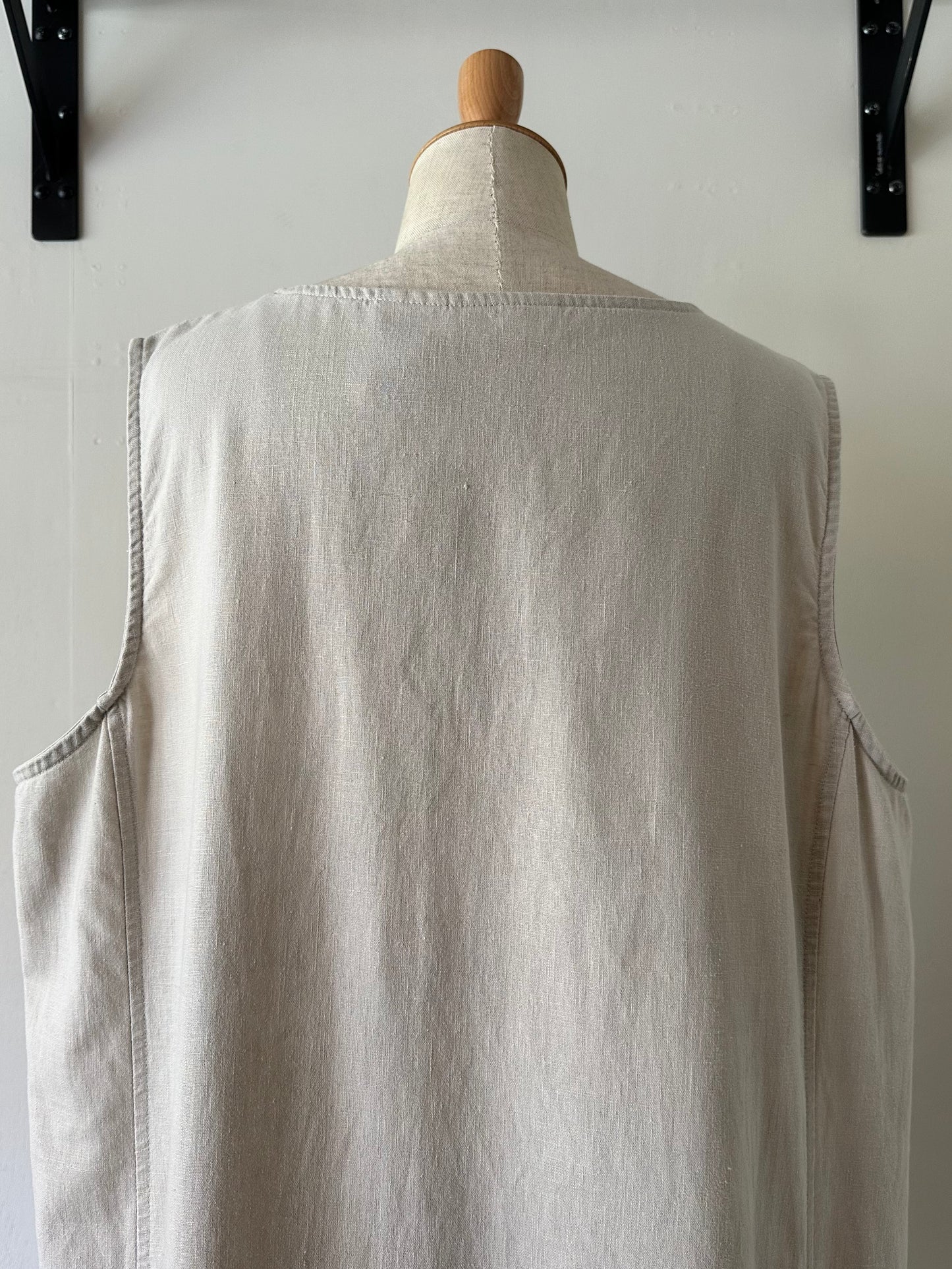 cotton linen sleeveless dress