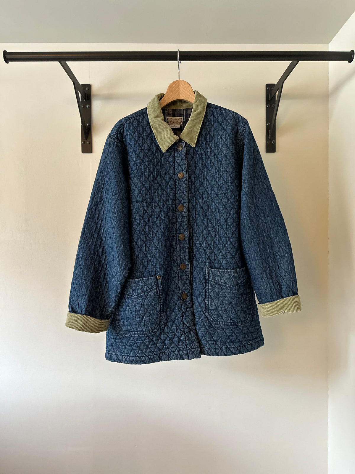 denim quilting jacket