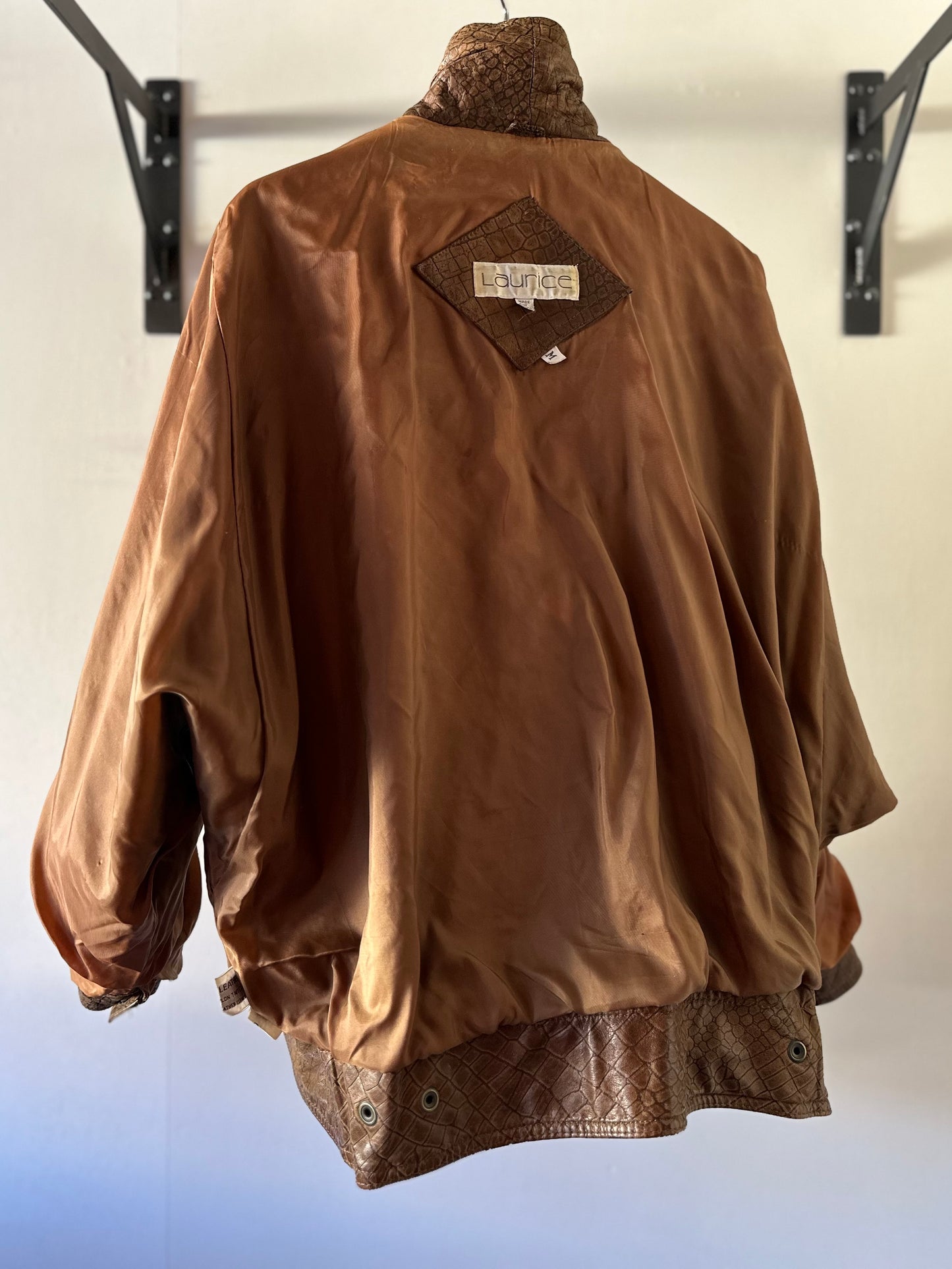 dolman sleeve leather jacket