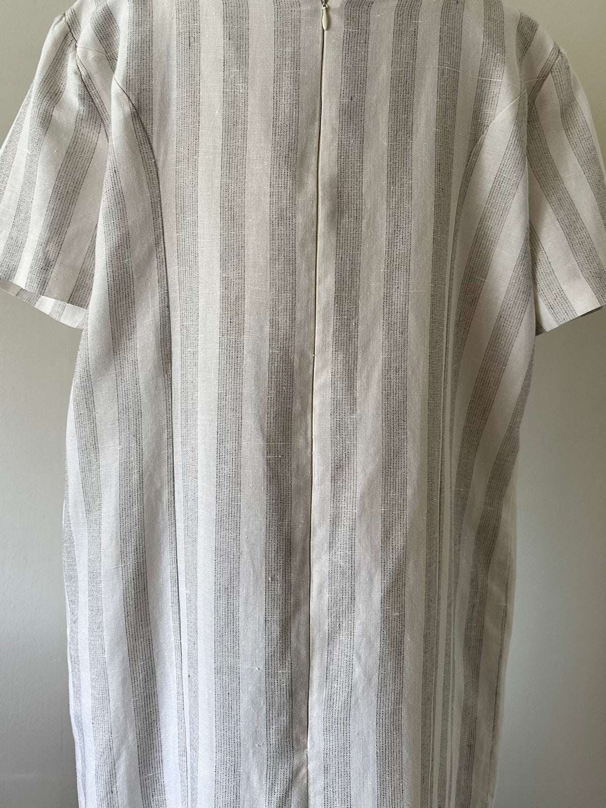 stripe switching dress