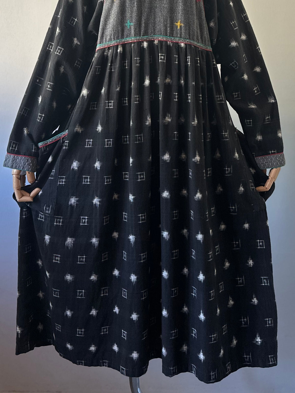 All-over pattern INDIA cotton dress