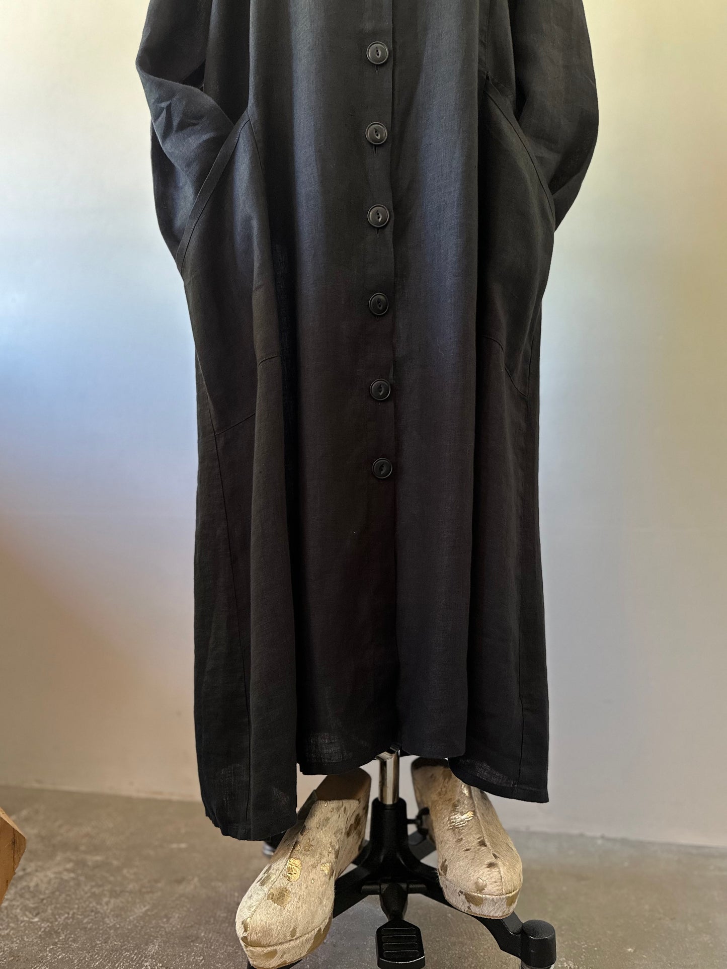FLAX linen dress coat
