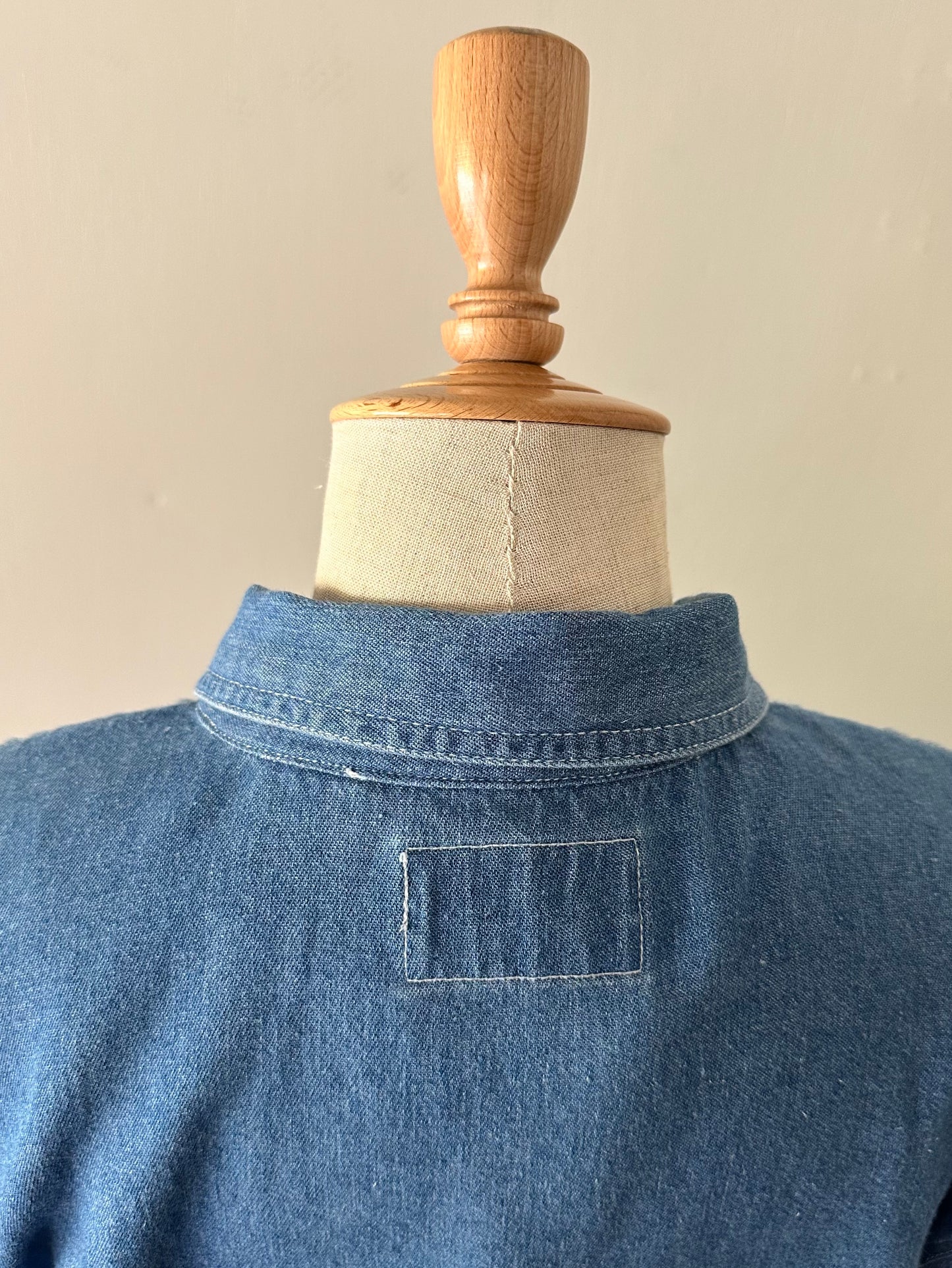 zip up shirring shirt