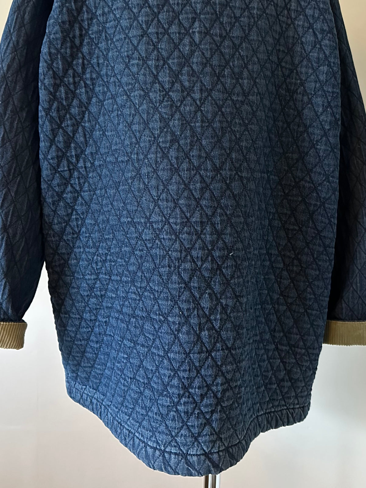 denim quilting jacket