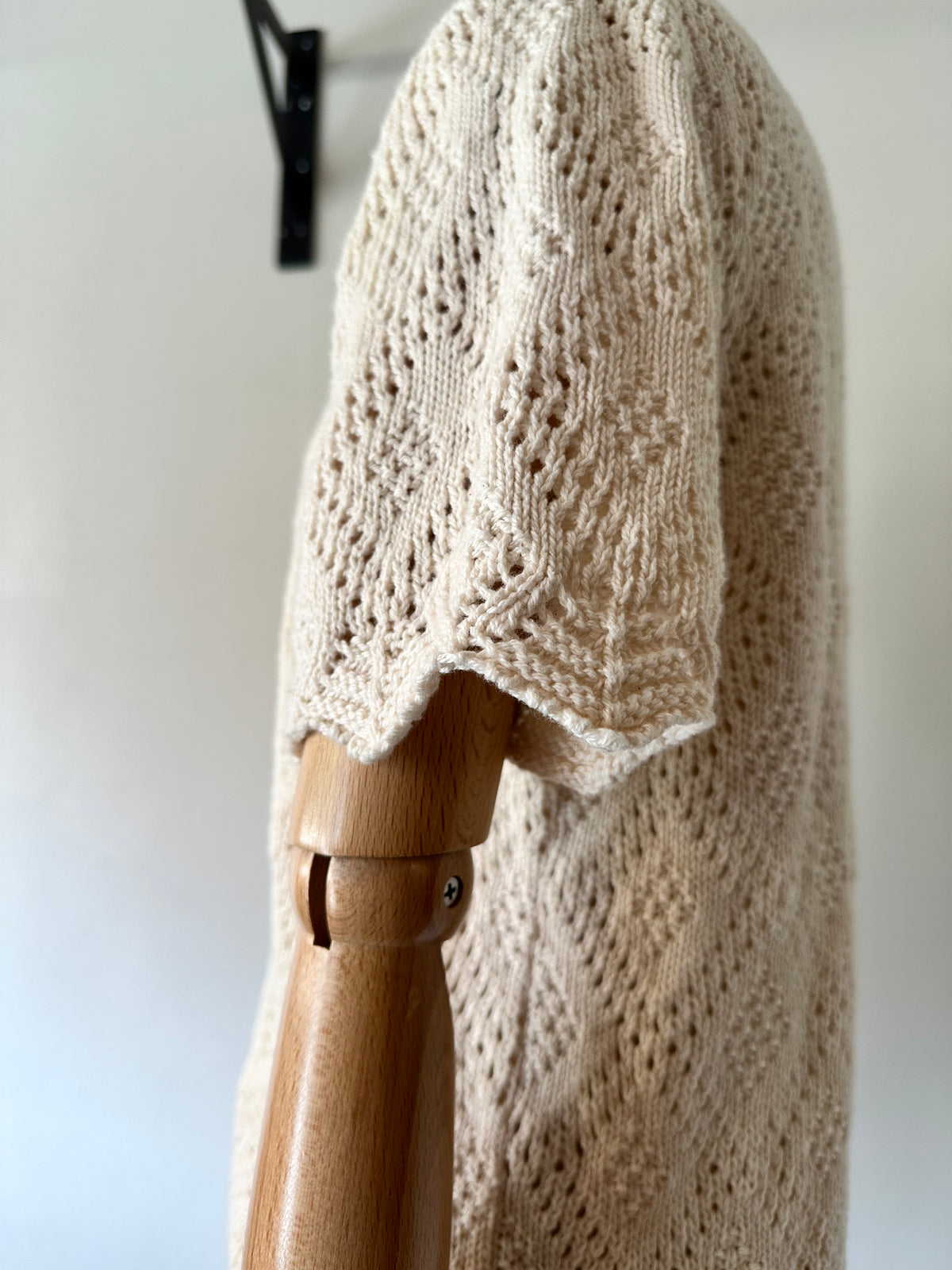 short sleeve knit cardigan
