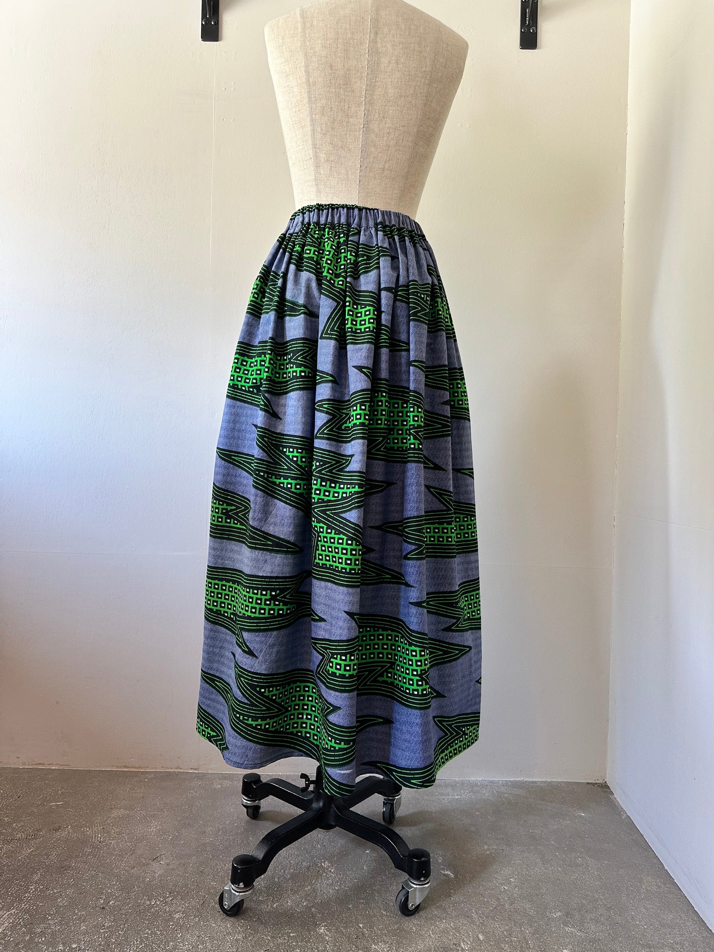 African print skirt