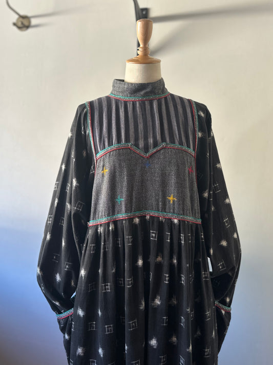 All-over pattern INDIA cotton dress